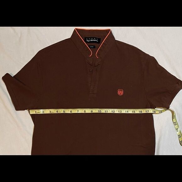 The Kooples SPORT Brown pique polo by Sport small - Picture 4 of 8